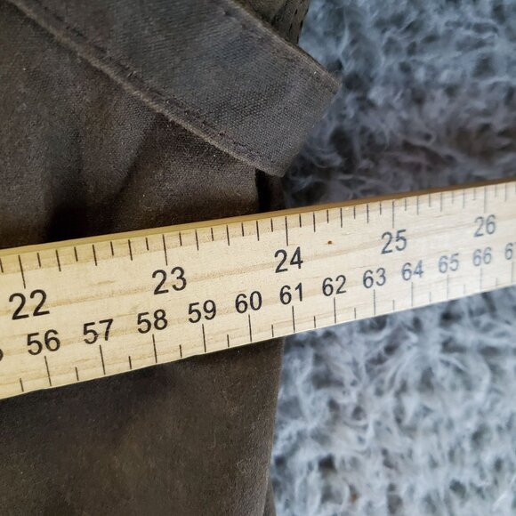 Driza-Bone Jacket Mens Large Brown Aussie Outback Long Oilskin Cotton Duster - Picture 8 of 9